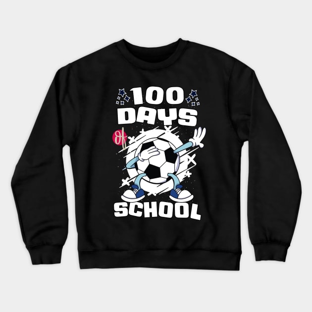 100 days of school featuring a dabbing Football #1 Crewneck Sweatshirt by XYDstore